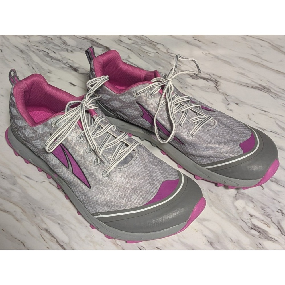 Altra Superior 2.0 Pink Berry Gray Trail Running Shoes A2652-1‎ Women's Size 12